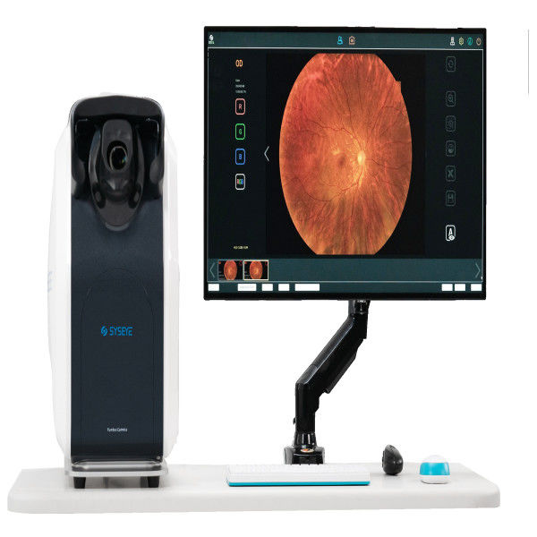 8μm 光学解像度 広場 fundus カメラ 27インチ HD カラーモニターと眼科診断用の自動フォーカス